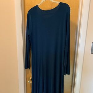 Flattering A line dress.